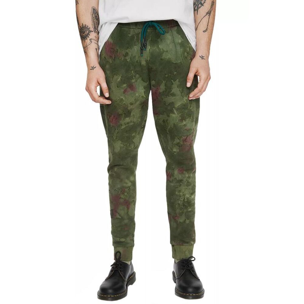 Elevenparis Mens Cotton Tie Dye Jogger Pants Medium Sage - NIB $110